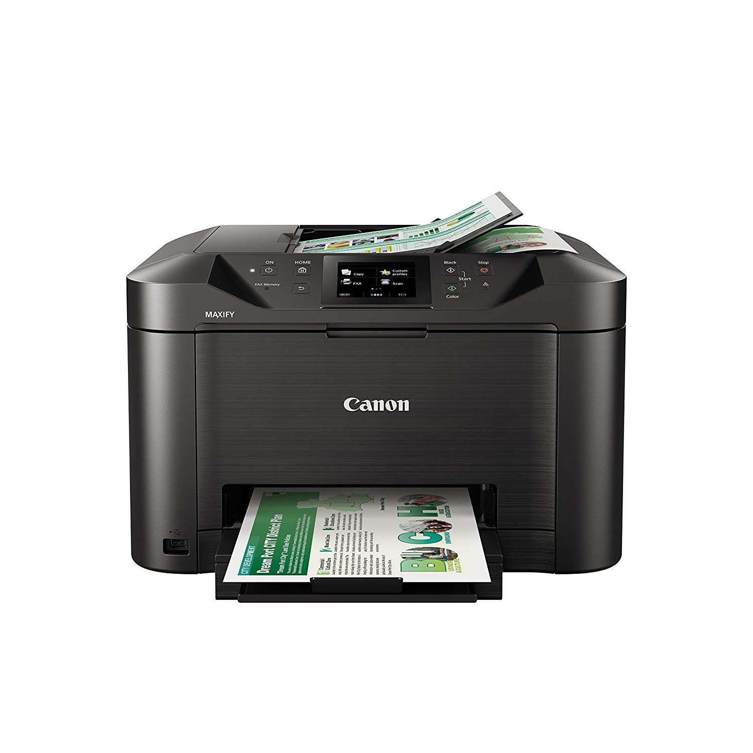 Canon MAXIFY MB5120 Wireless Color Printer with Scanner, Copier & Fax, Black