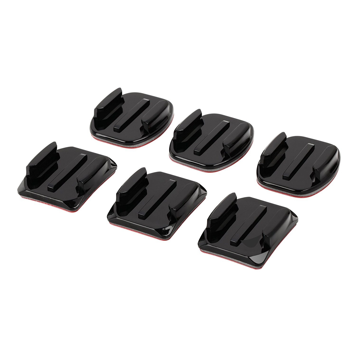 Ultimaxx 3 Flat Mounts and 3 Curved Mounts with 3m Double Sided Adhesive Pads Use with Helmet, Bike, Board, Carfor For All GoP