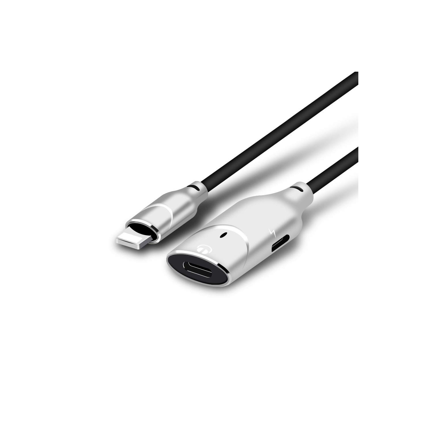 navor 2 in 1 lightning Adapter and Lightning Headphone Audio & Charge Adapter for iPhone X / 8/8 Plus / 7/7