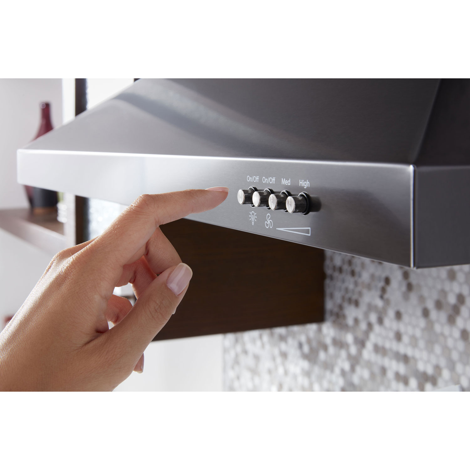 Hotte murale de 36 po de Whirlpool - Acier inoxydable noir