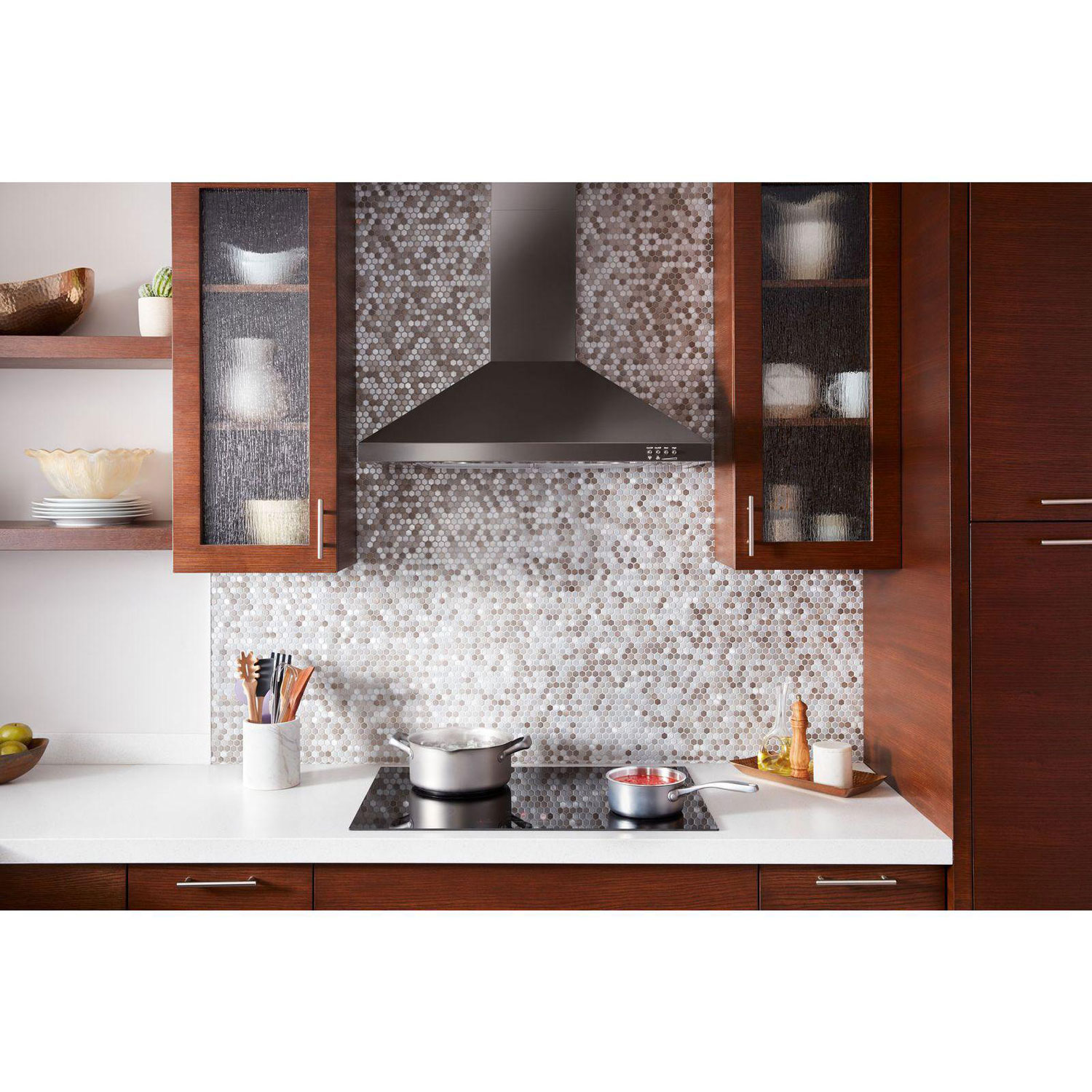 Hotte murale de 30 po de Whirlpool - Acier inoxydable noir