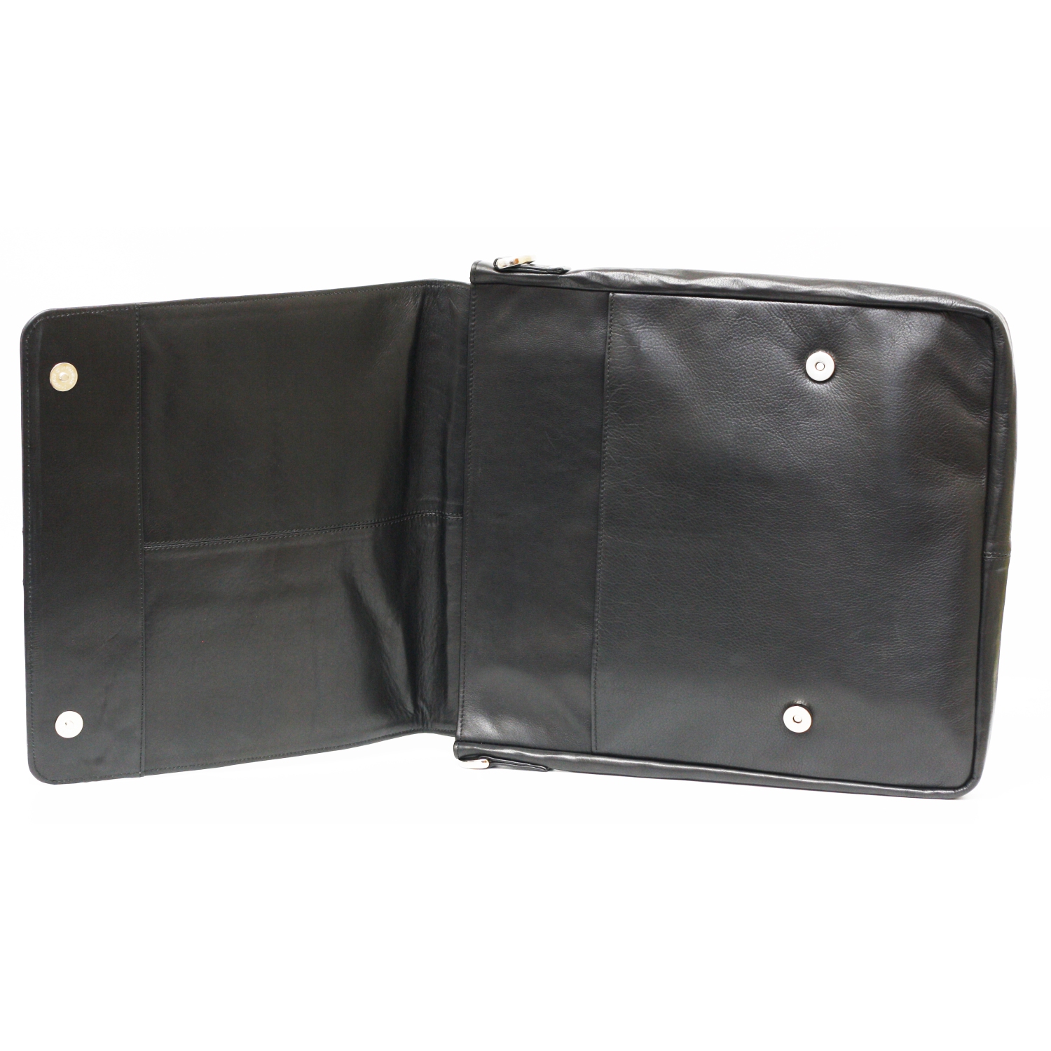 Sac messager en cuir de 15 po Howeth d’Ashlin - Noir