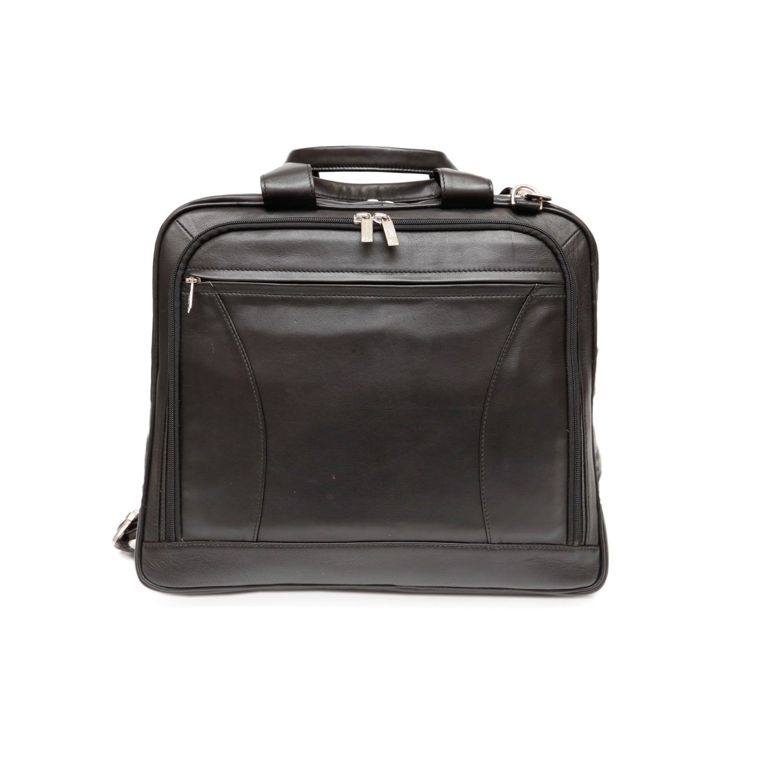 Ashlin Alastar 15"" Leather Briefcase - Black