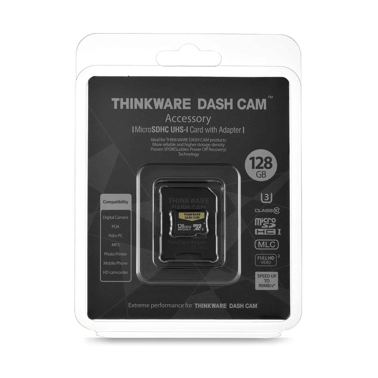 THINKWARE 128GB UHS-I MicroSD Card with SD Adapter