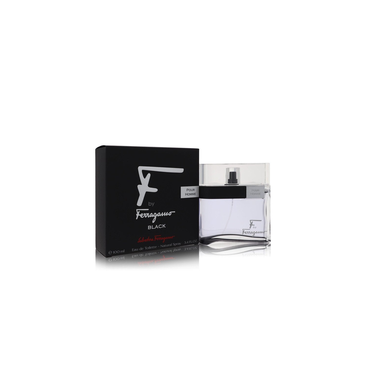 F Black par Salvatore Ferragamo Eau De Toilette Vaporisateur 1.7 oz