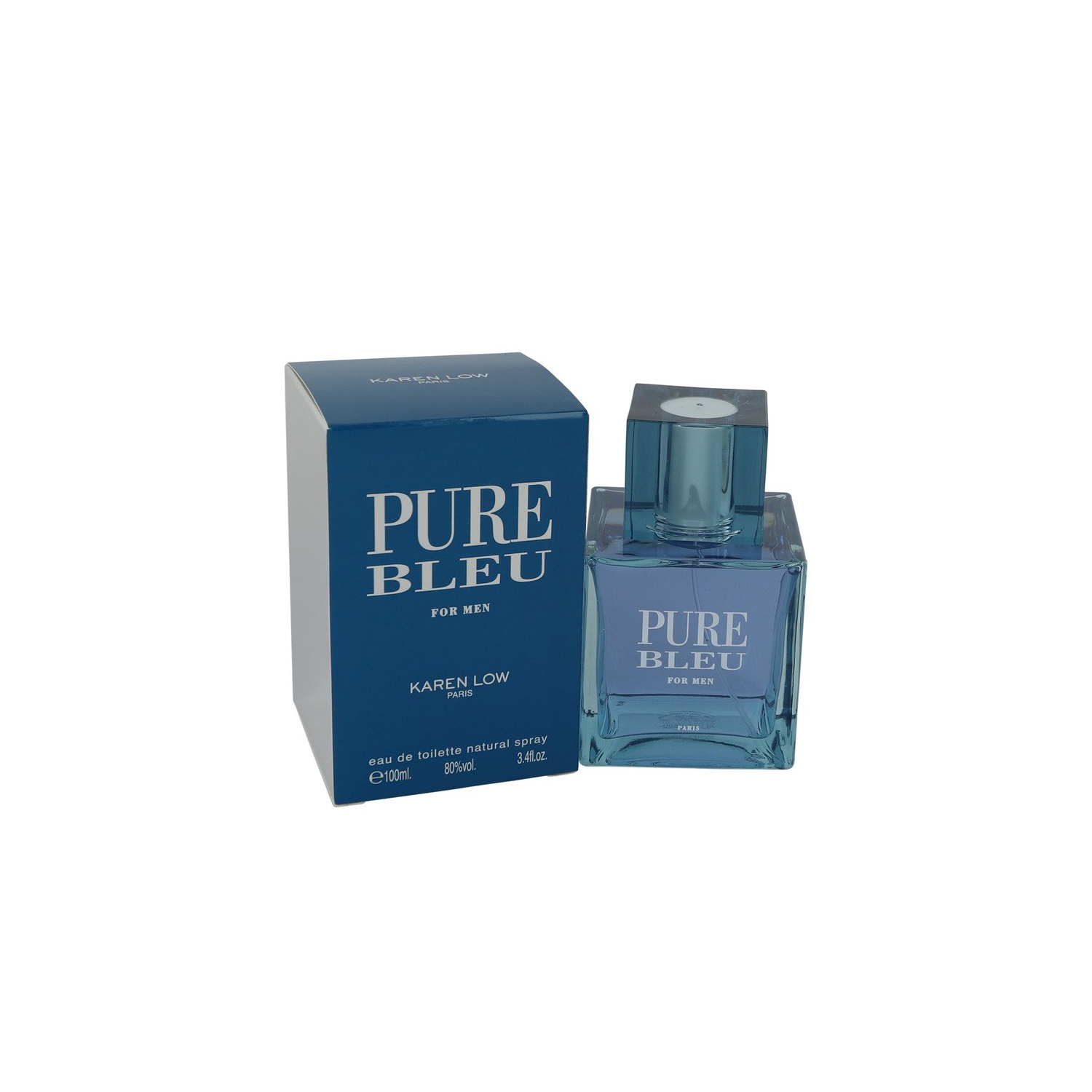 Pure Bleu by Karen Low Eau De Taoilette Spray (Men) 3.4 oz