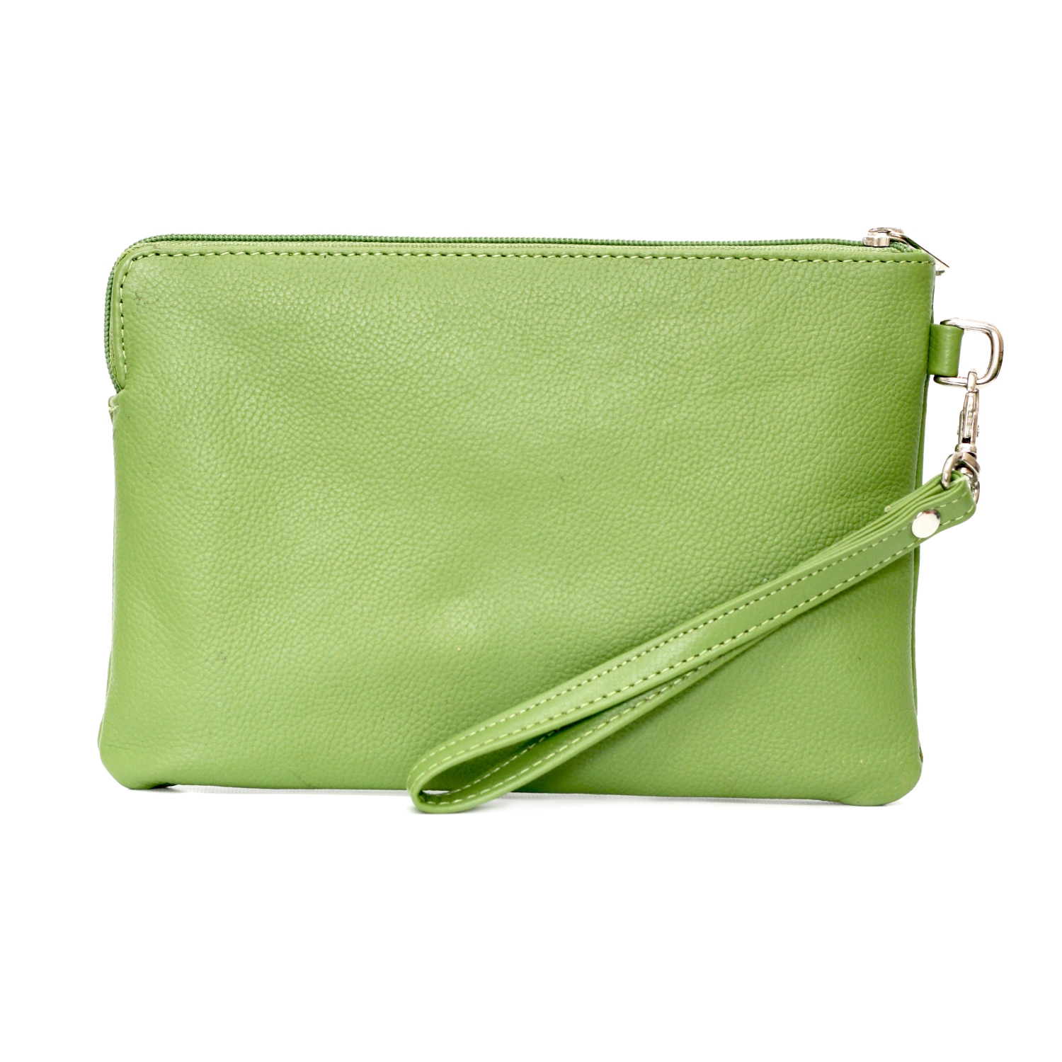 Étui-portefeuille avec dragonne en cuir Kayleigh d’Ashlin - Vert
