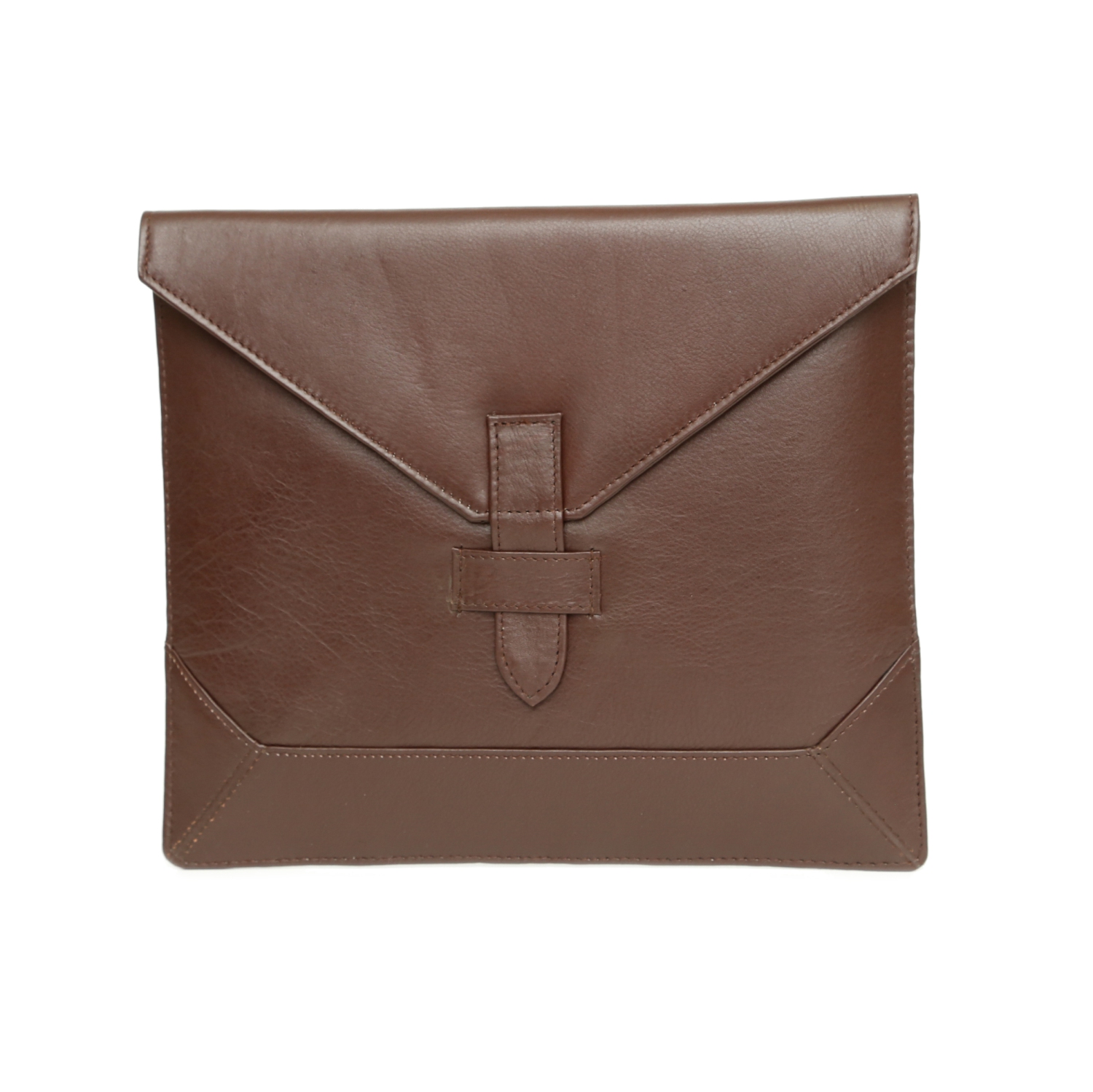 Ashlin 10"" Leather Envelope Tablet Case - Dark Brown