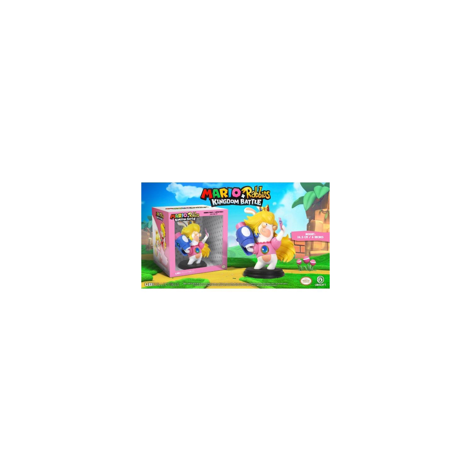 Mario + Rabbids Kingdom Battle: Rabbid Peach 6" Figurine [Toys, Ages 3+]
