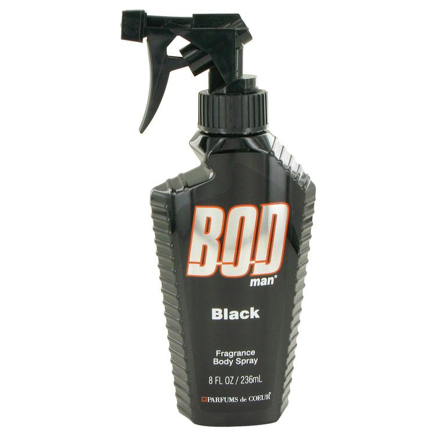 Bod Man Black by Parfums De Coeur Body Spray 8 oz