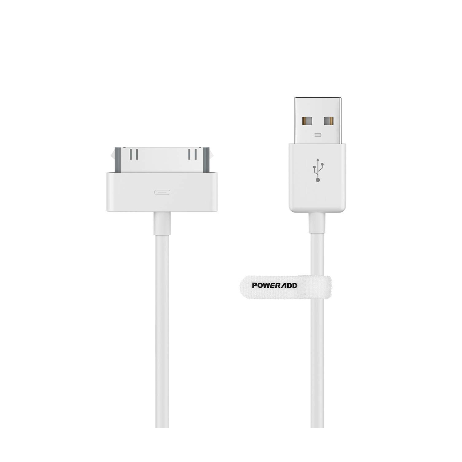 Poweradd Apple Certified iPhone 4 4s 3G 3GS iPad 1 2 3 iPod Touch Nano 30 Pin Charger USB Sync Cable Charging Cord Dock Ada...