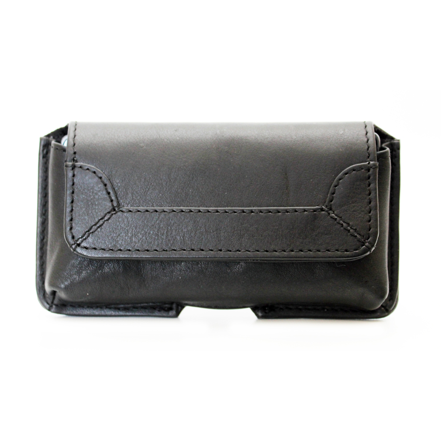 Ashlin Universal Phone Leather Pouch - Black