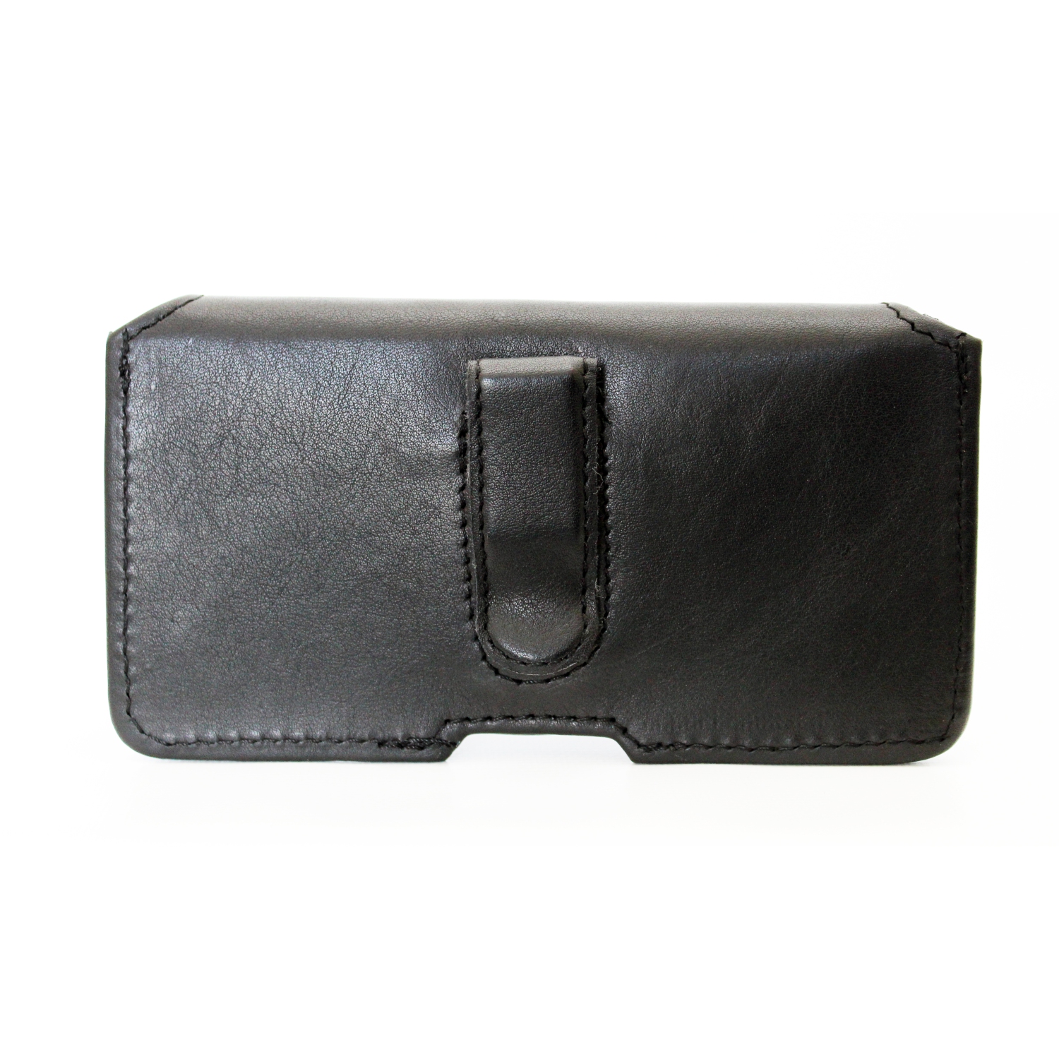 Ashlin Universal Phone Leather Pouch - Black