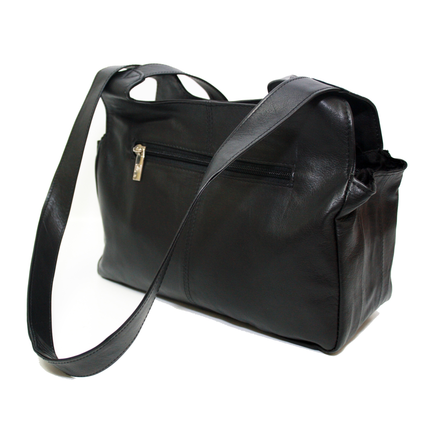 Ashlin Eliza Leather Organizer Bag - Black