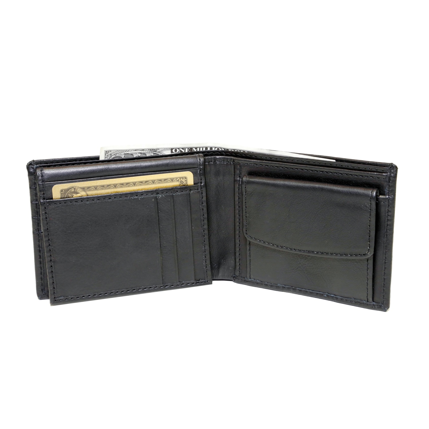 Ashlin Leather Men's Wallet - Black