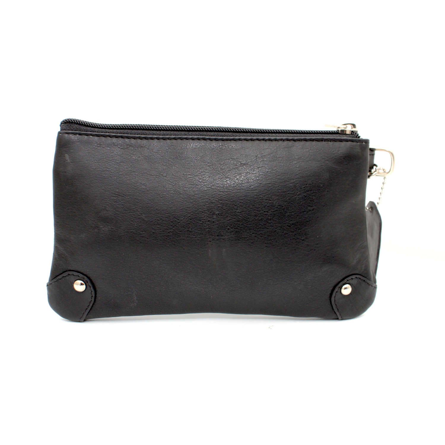 Étui-portefeuille en cuir avec dragonne Catarine d’Ashlin - Brun foncé