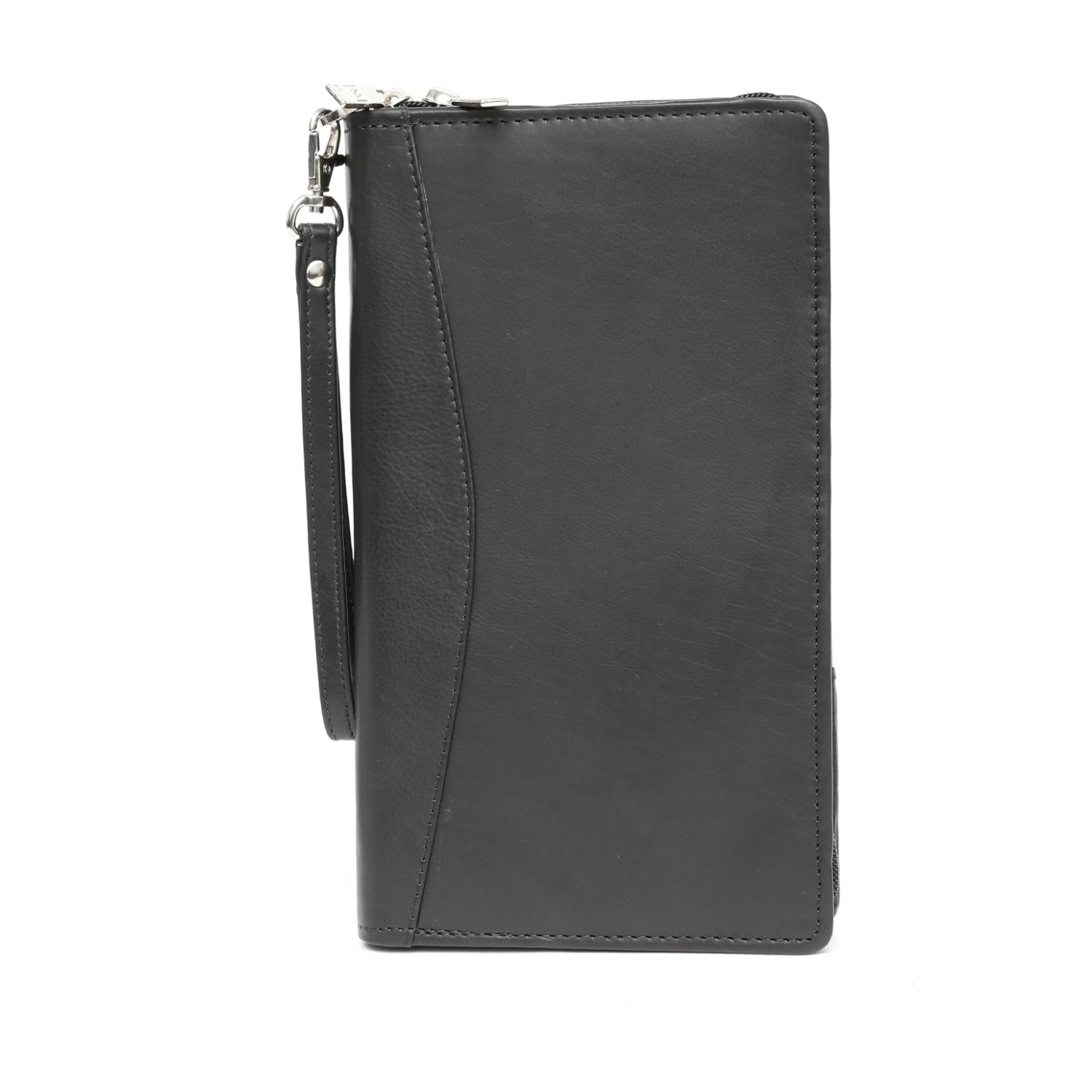 Ashlin Leather Travel Wallet/Passport Cover - Black