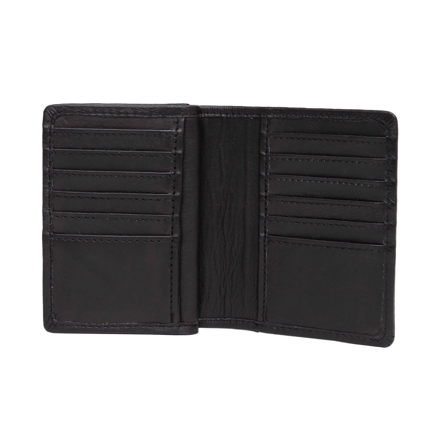 Porte-cartes de crédit en cuir Abriella d’Ashlin - Noir