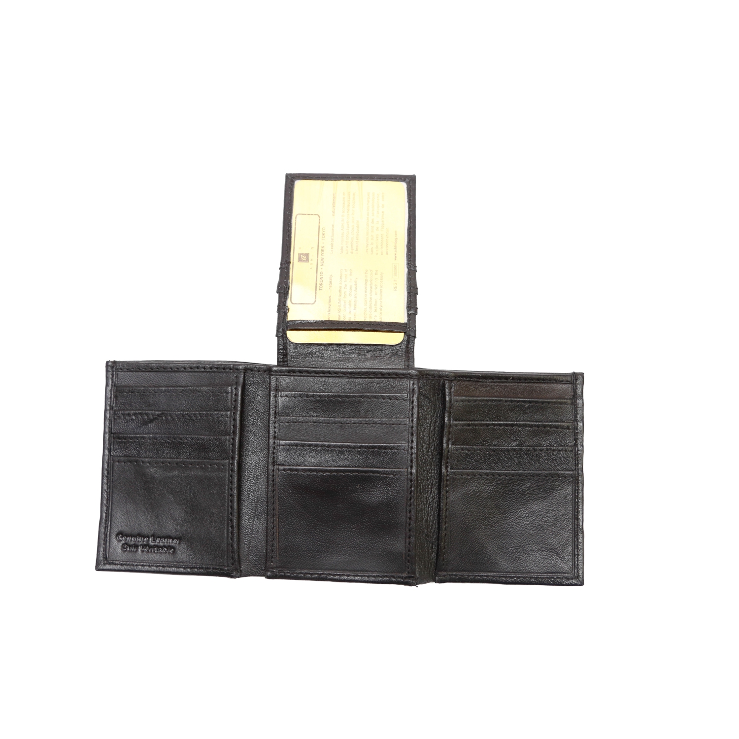 Ashlin JARVIS Lambskin Napa Leather Men's Wallet - Midnight