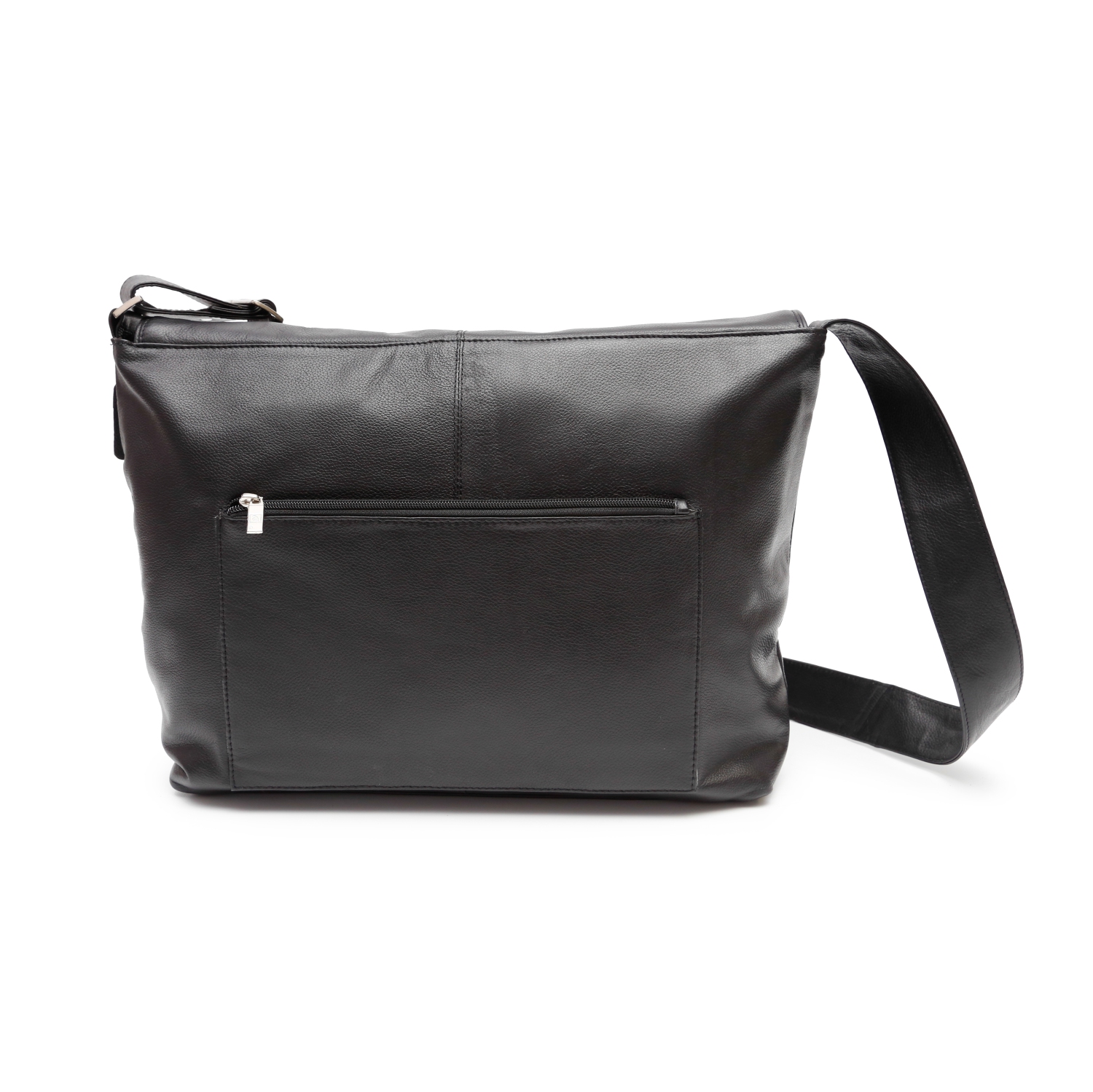 Sac messager en cuir pour portable de 15 po d’Ashlin - Noir