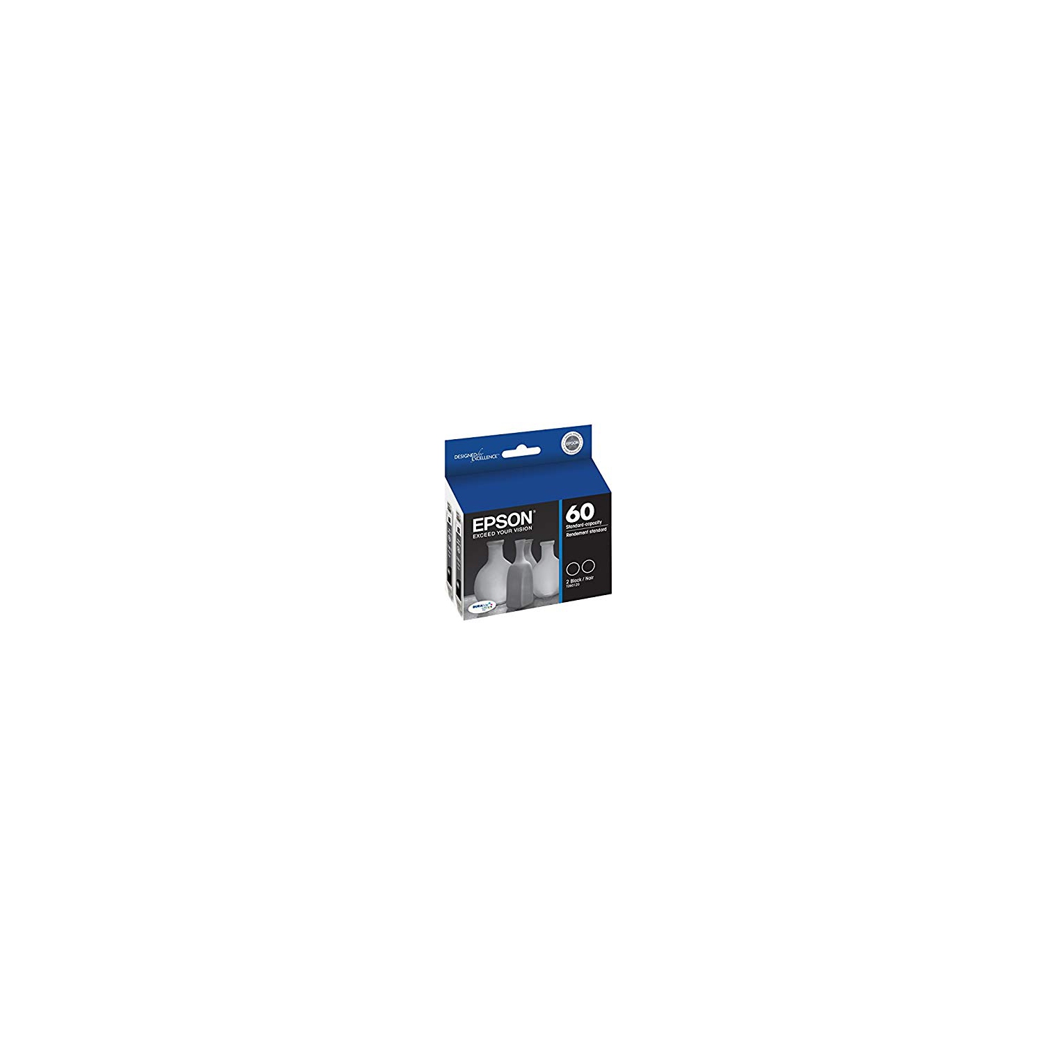 Epson T060120-D2 Black Ink Cartridges 2 Pack