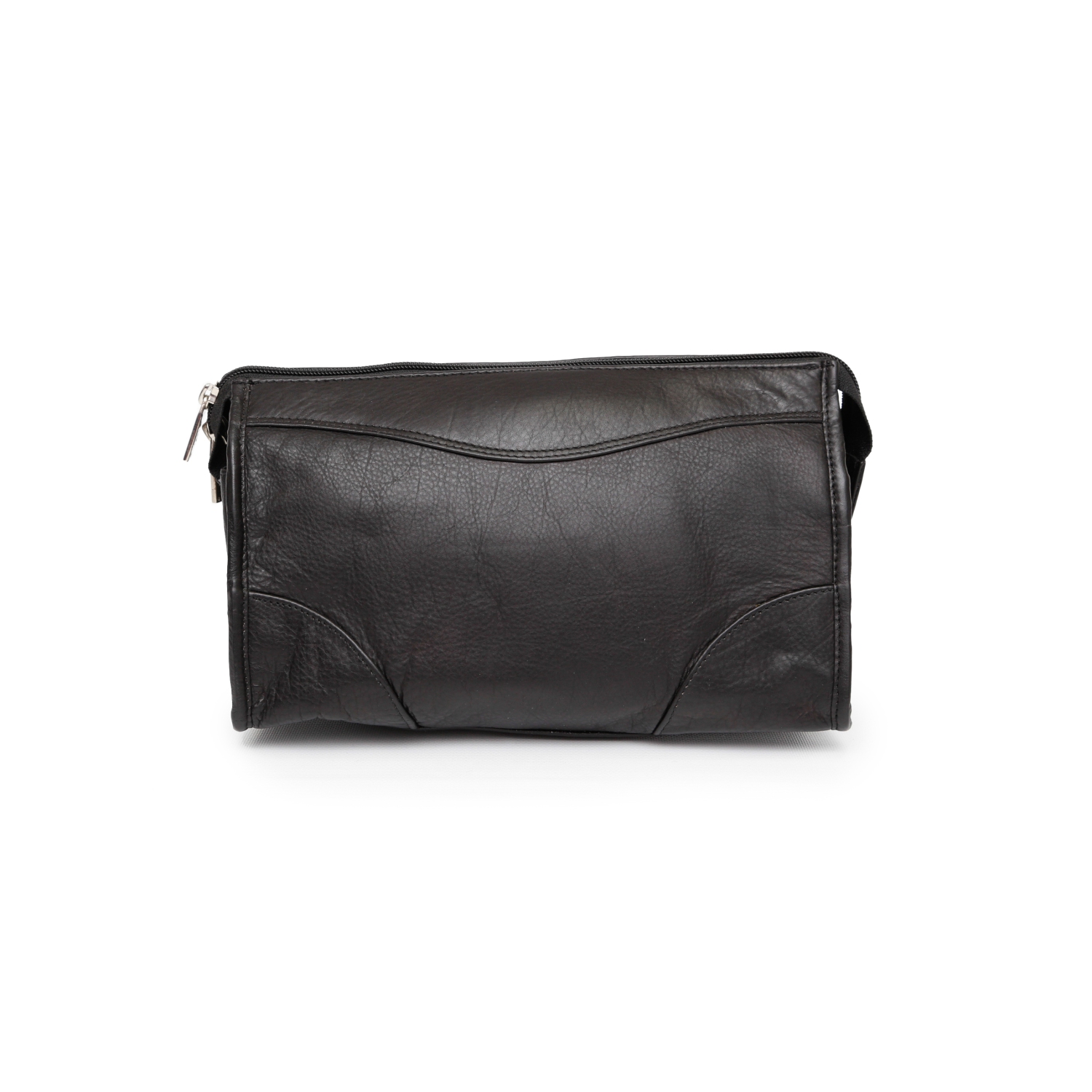 Trousse de rasage en cuir Carnegie d’Ashlin - Noir