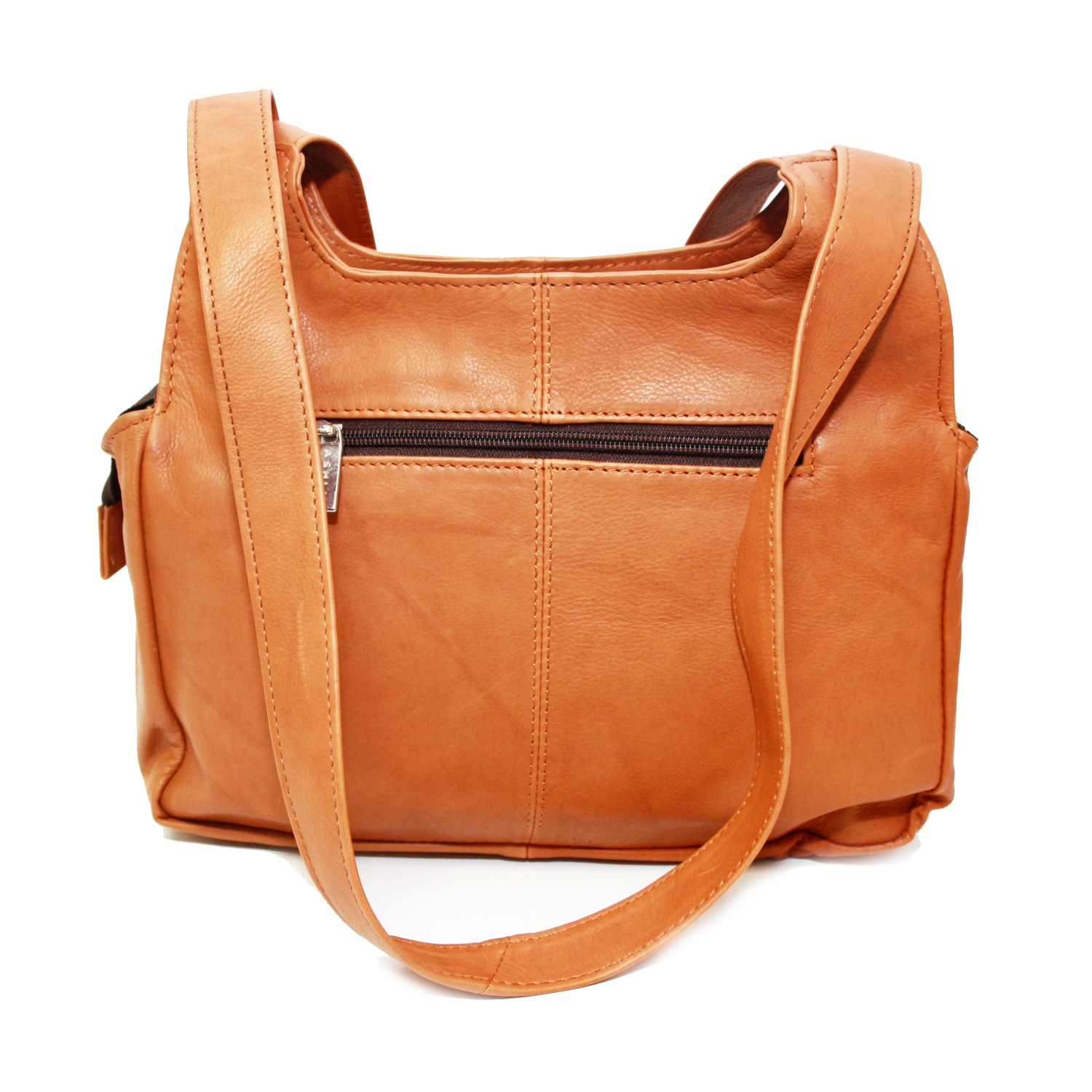 Sac en cuir à compartiments Eliza d’Ashlin - Brun