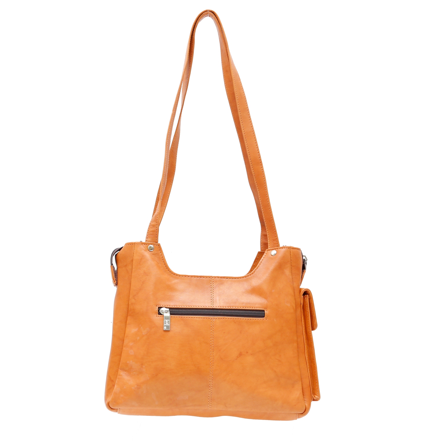 Sac en cuir à compartiments Eliza d’Ashlin - Brun