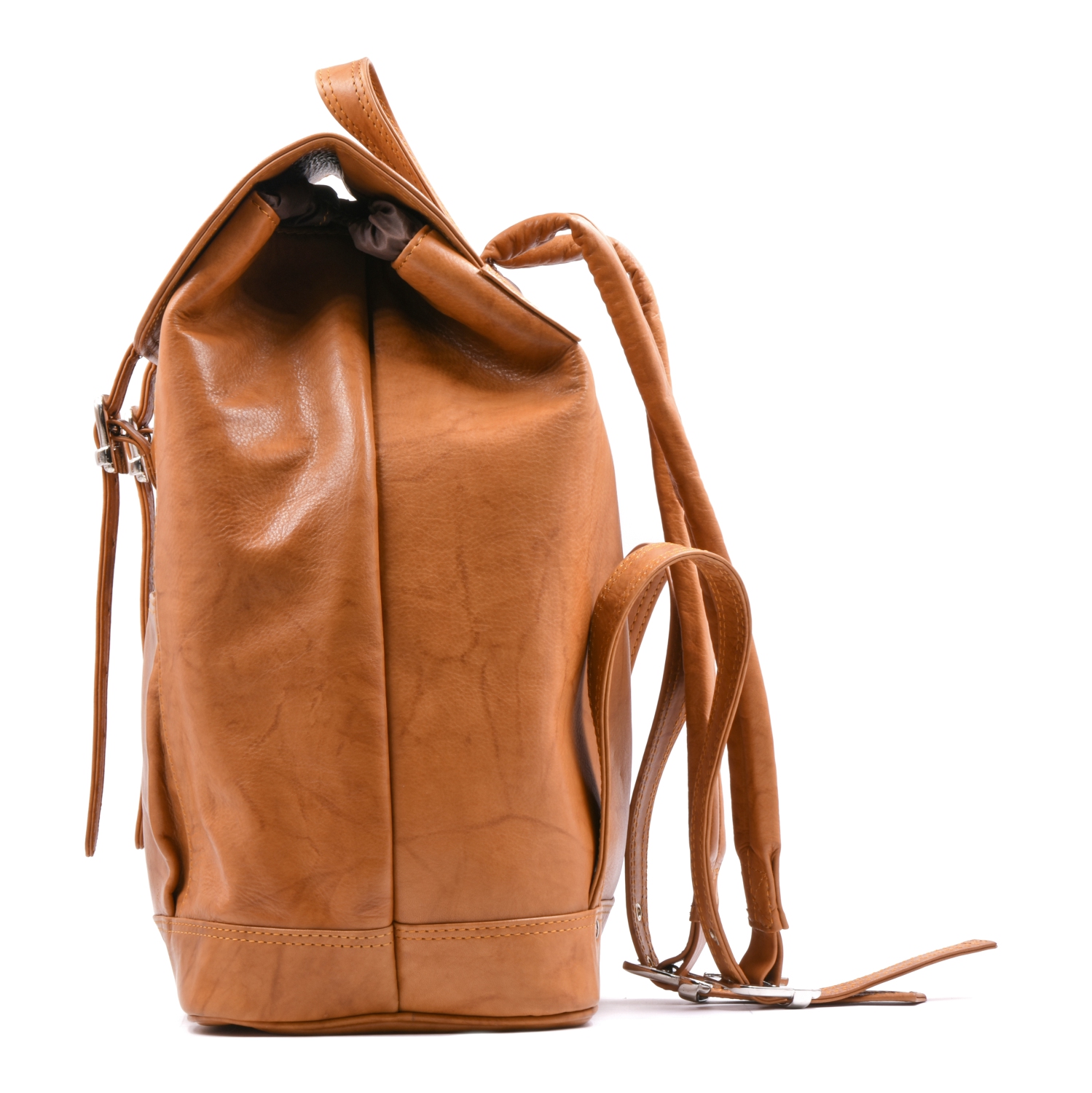 Ashlin Jessy Leather Knapsack - Brown