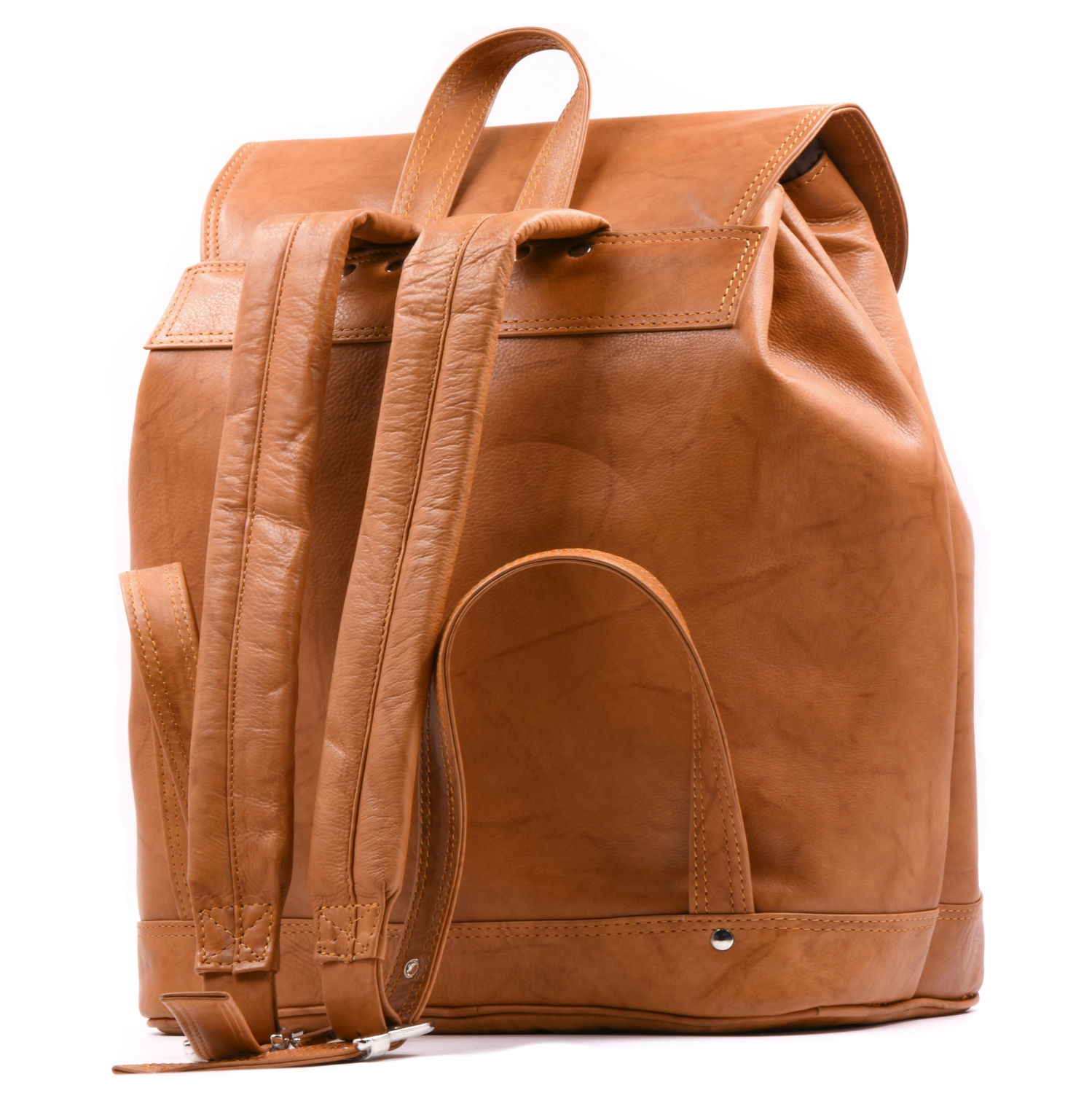 Ashlin Jessy Leather Knapsack - Brown