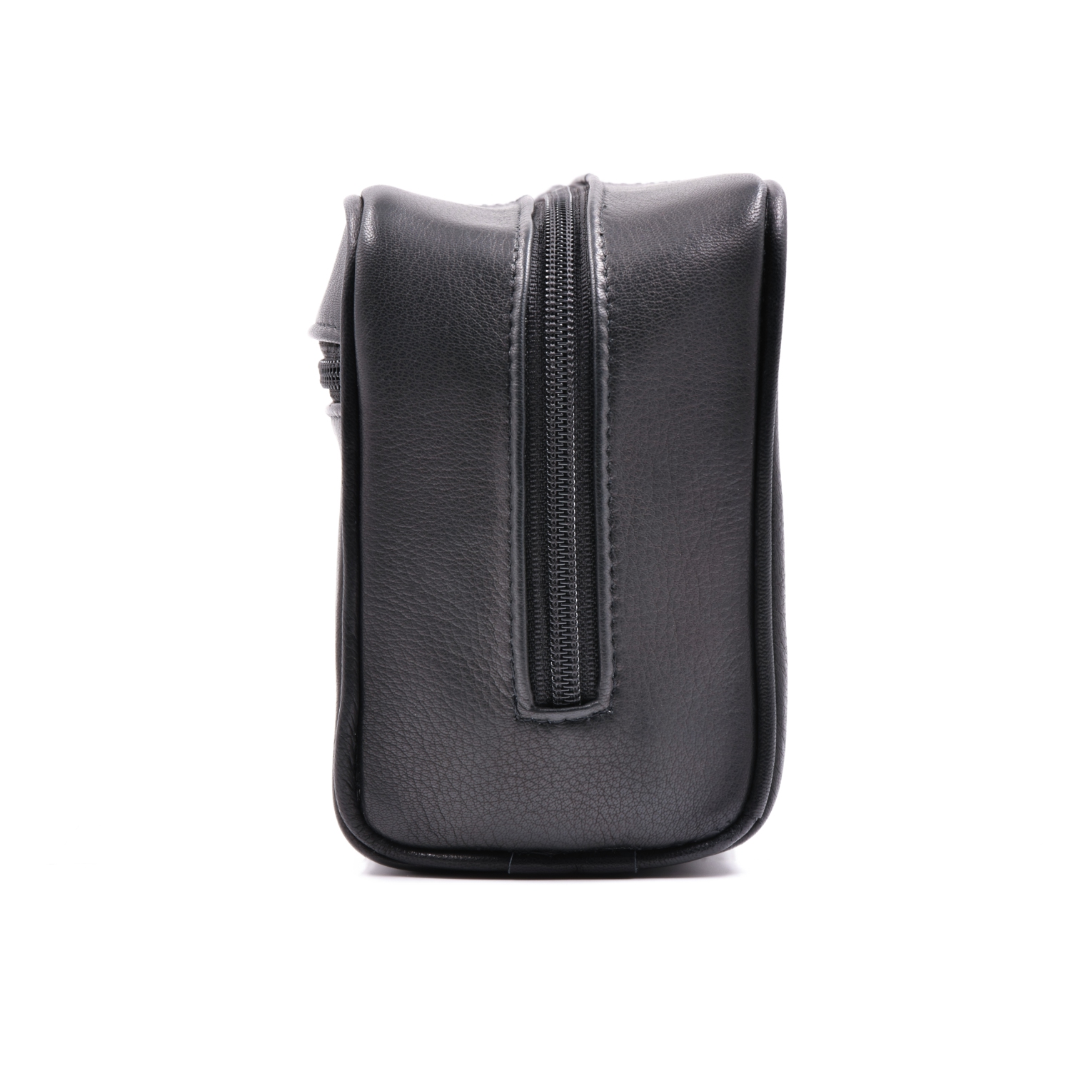 Trousse de toilette en cuir d’agneau nappa pour hommes CANNATA d’Ashlin - Noir minuit