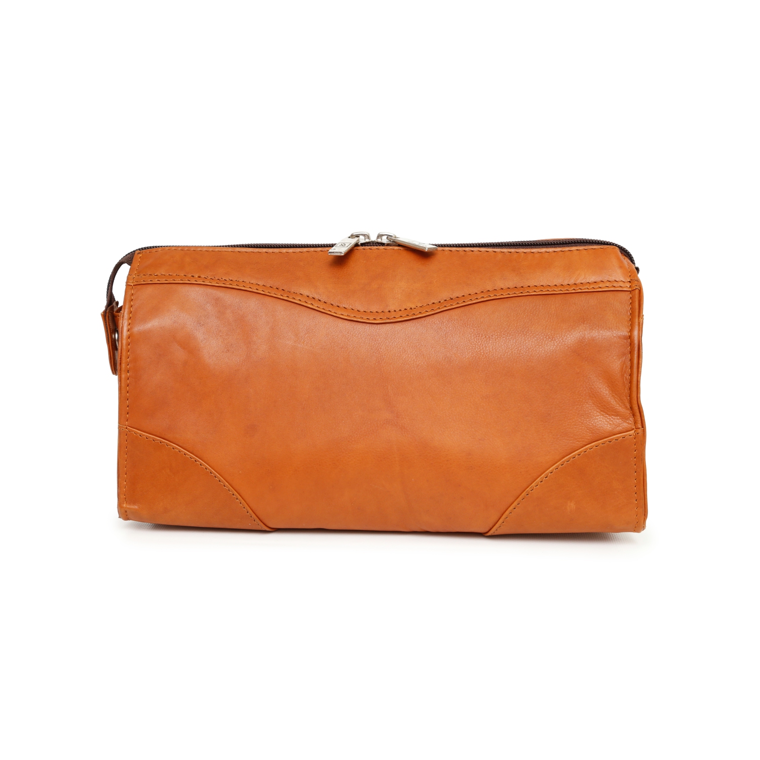 Ashlin Carnegie Leather Shaving Kit - Medium Brown