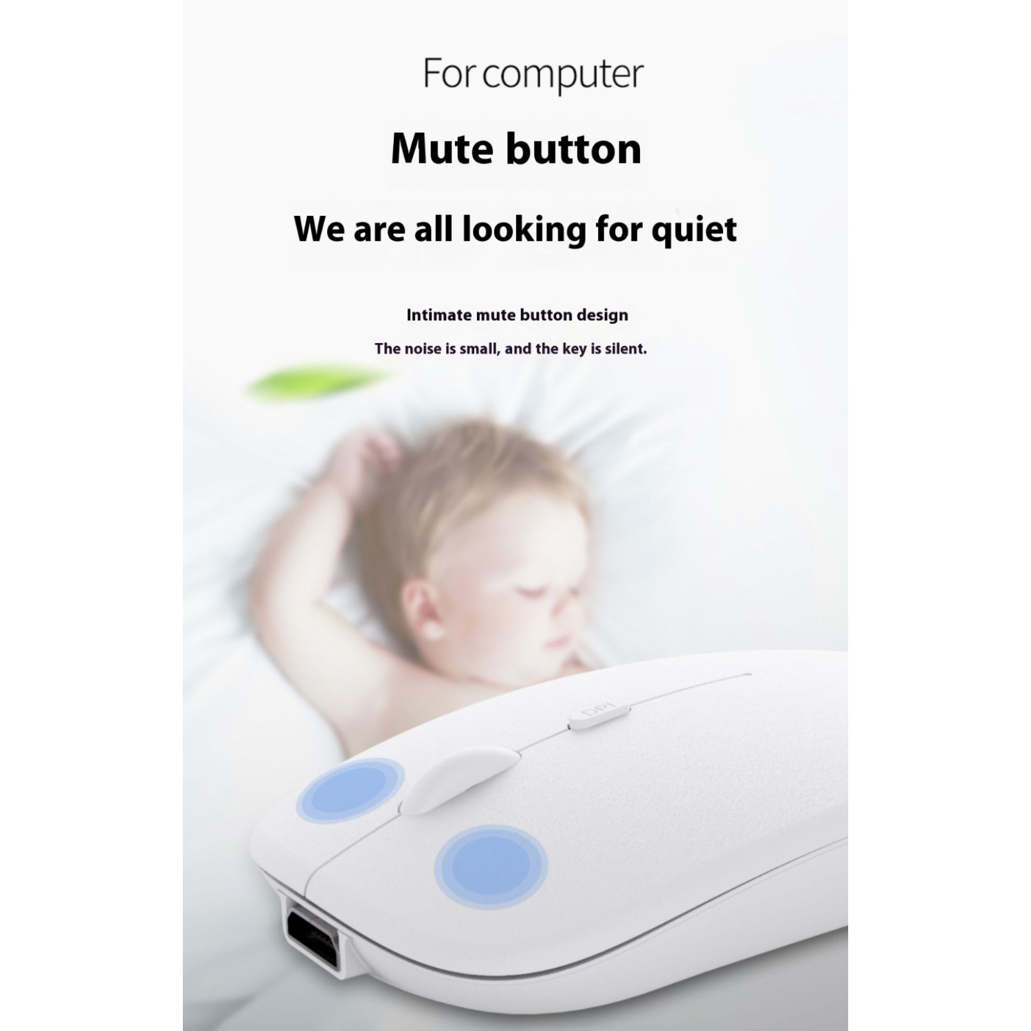 Wireless Rechargeable Silent Ergonomic Mouse Slim Dual Model Bluetooth & USB 2.4G for PC Laptop iMac Mac Pro, Desktop Computer, Chromebook, iPhone