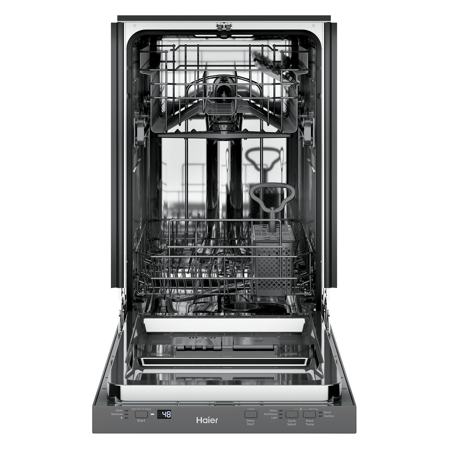 Haier 18" 47dB Built-In Dishwasher - Stainless Steel
