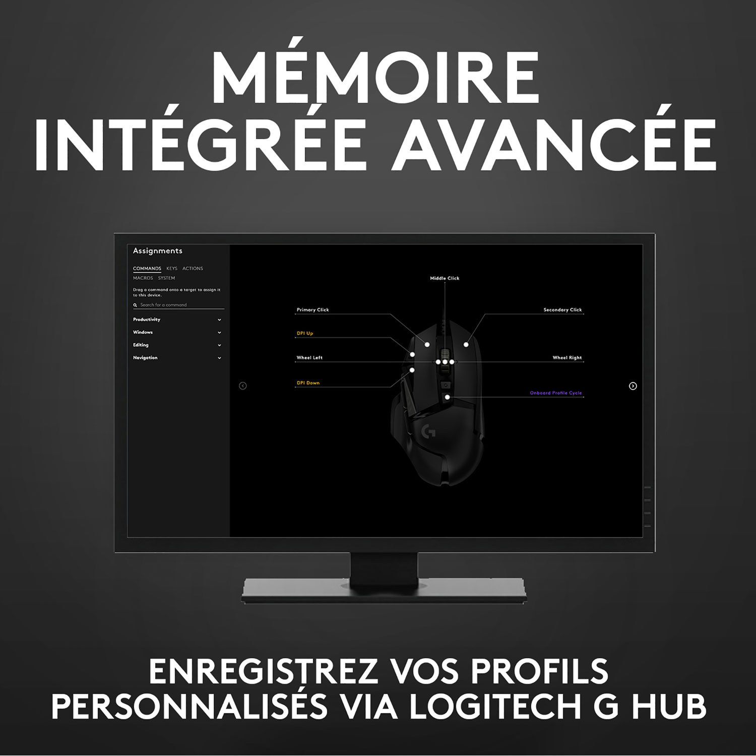 Logitech G502 Hero 25600 DPI Optical Gaming Mouse - Black