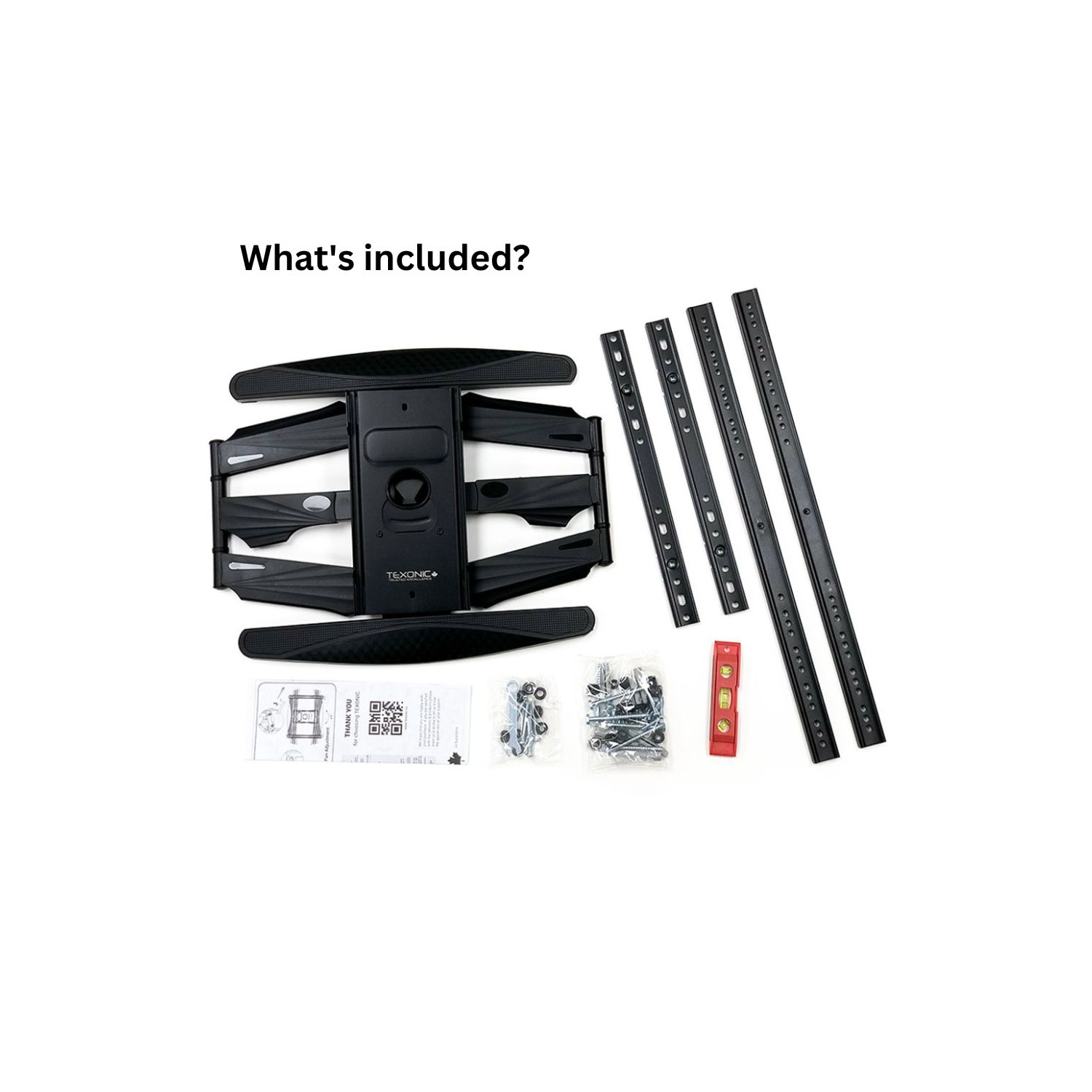 TEXONIC Support mural pour téléviseur à mouvement complet de 40 "à 75" | Profil mince