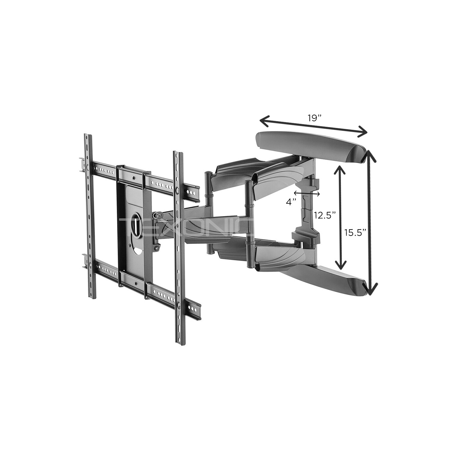 TEXONIC Support mural pour téléviseur à mouvement complet de 40 "à 75" | Profil mince