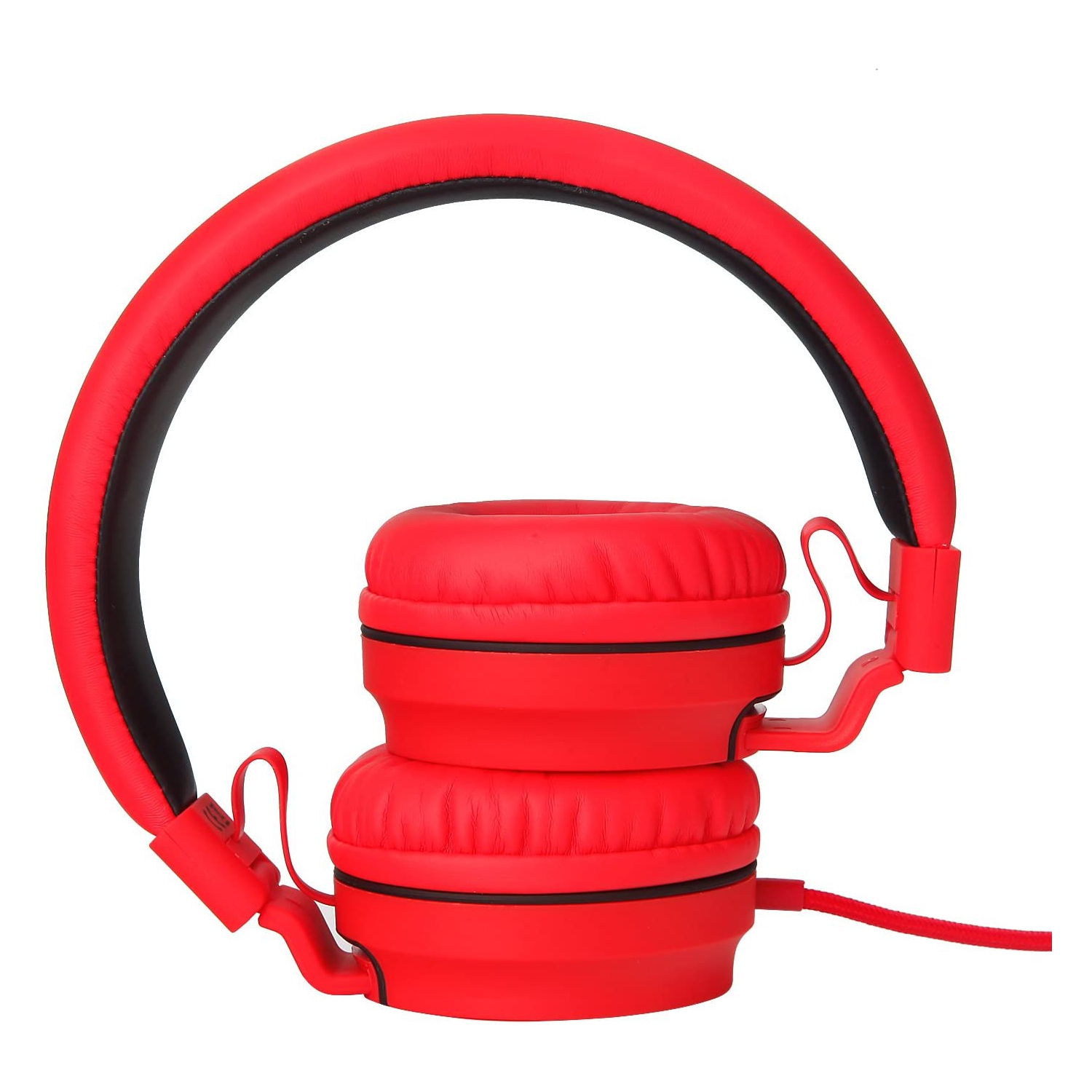 casque d’écoute pliable stéréo ajustable de rockpaa serre-tête léger avec microphone de 3,5 mm pour téléphones intelligents iPhone tablette portable