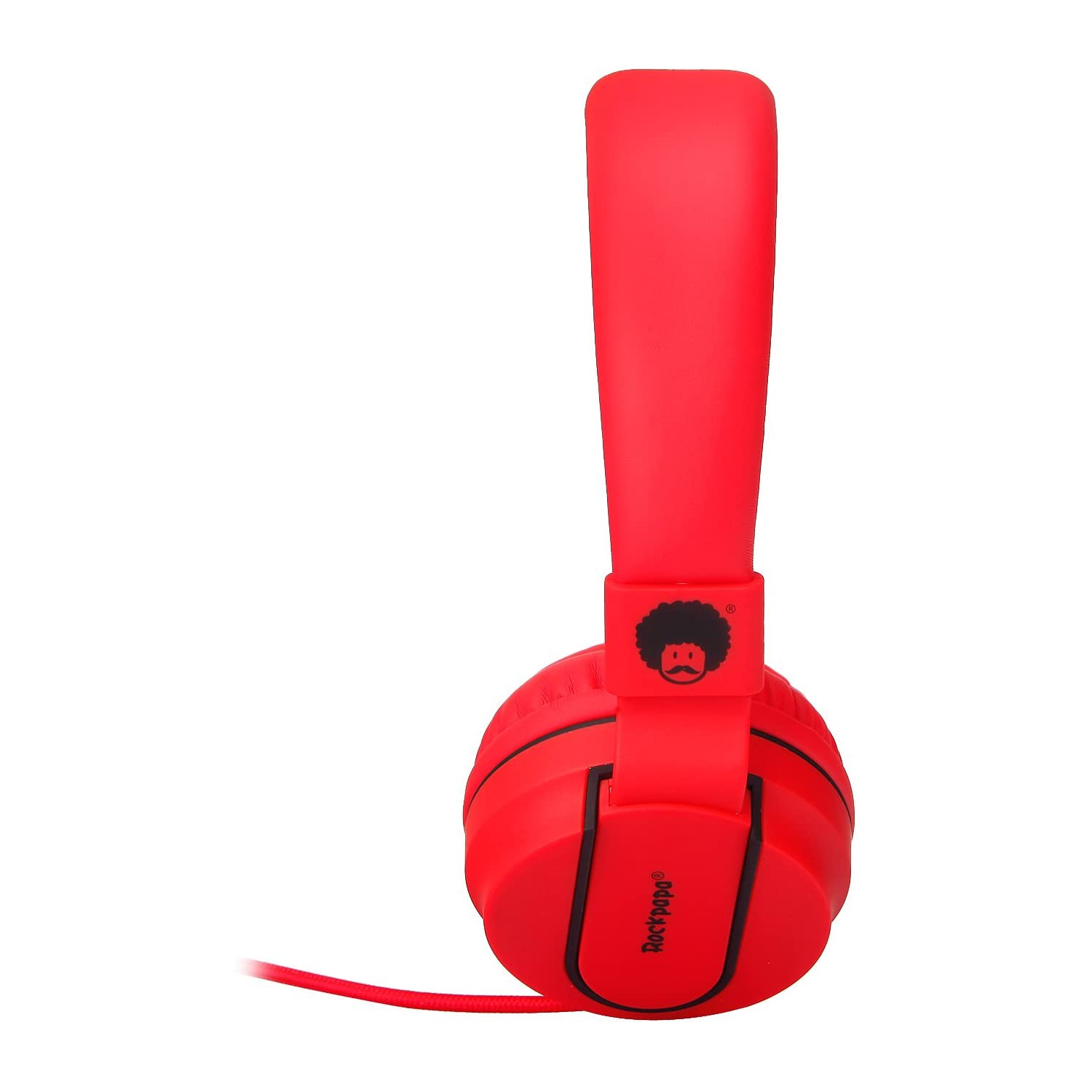 casque d’écoute pliable stéréo ajustable de rockpaa serre-tête léger avec microphone de 3,5 mm pour téléphones intelligents iPhone tablette portable