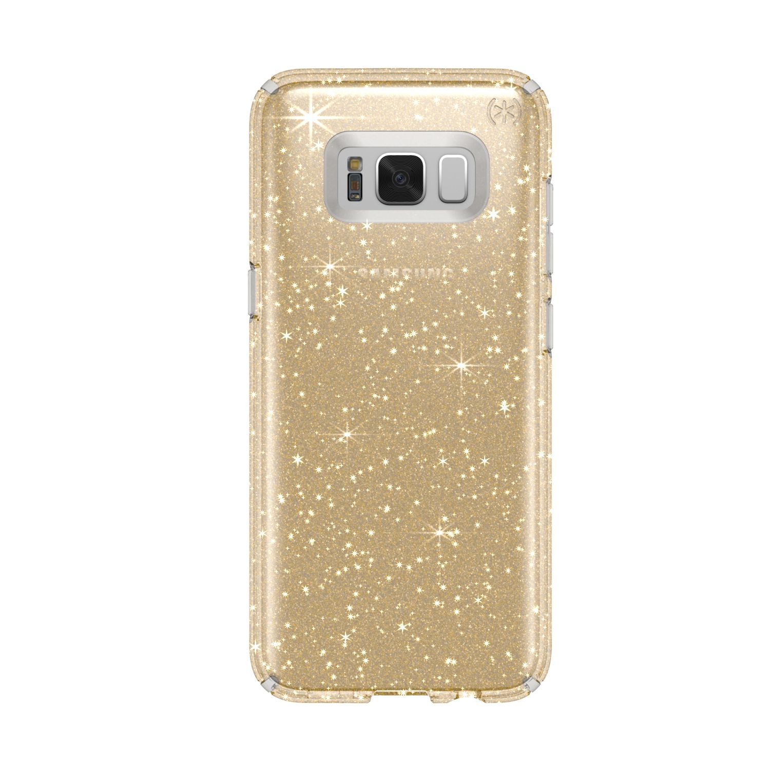 Speck 90255-5636 Cell Phone Case for Samsung Galaxy S8 Clear Gold Glitter