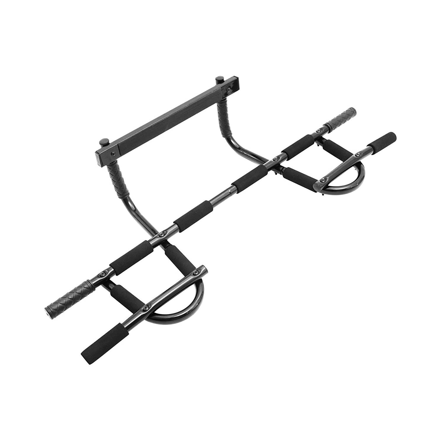 Dr. Health 2018 Upgraded Chin Up Bar Multi-Grip Pull Up Bar Doorway Trainer for Home Gym, Holds Up to 330 lb