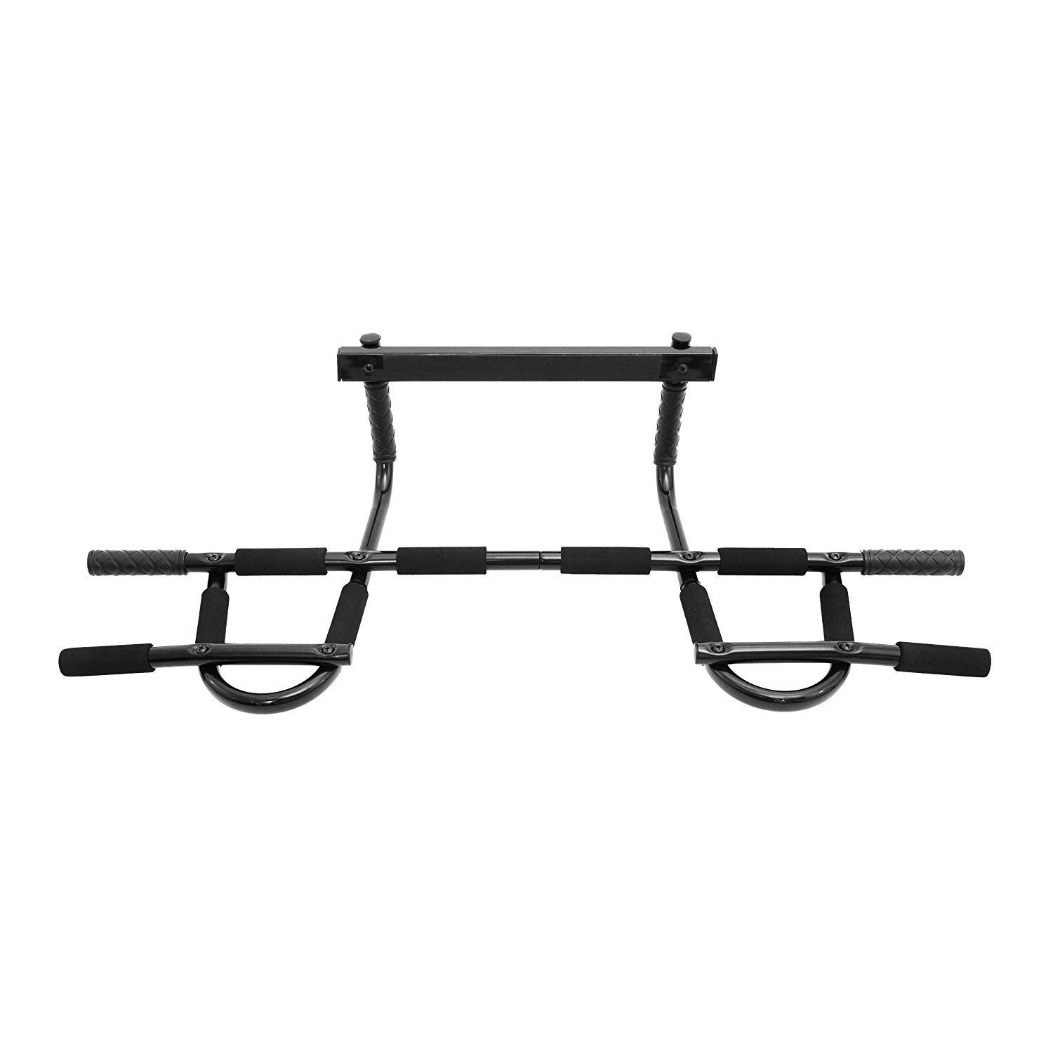 Dr. Health 2018 Upgraded Chin Up Bar Multi-Grip Pull Up Bar Doorway Trainer for Home Gym, Holds Up to 330 lb