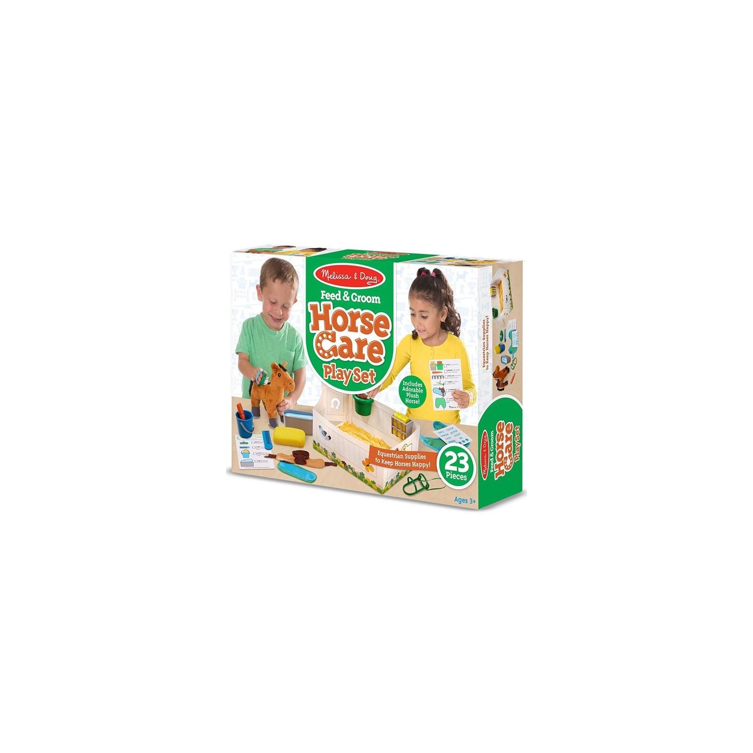 Melissa & Doug - 8537 | Feed & Groom Horse Care Play Set