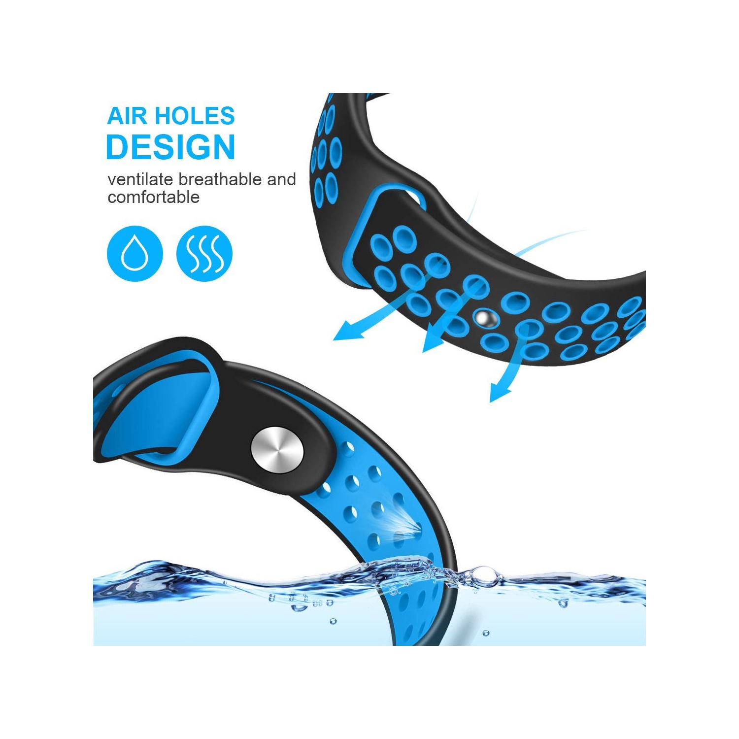 Bracelets Versa de Fitbit; Bracelet de rechange classique pour Versa/Versa 2/Versa Lite/Versa se de Fitbit [PETIT]