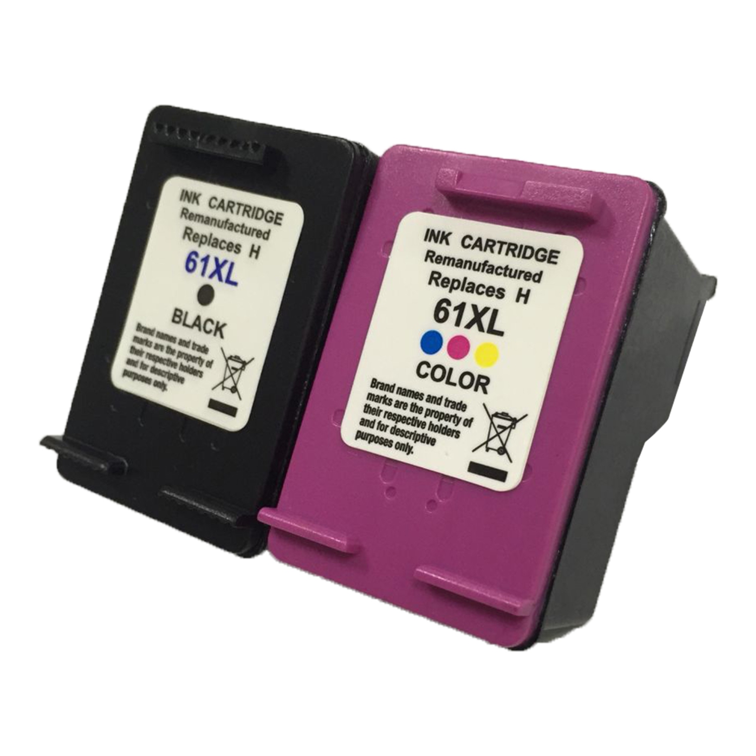 NEW SUPERIOR QUALITY! HP 61XL Compatible Ink Cartridge Set (BK, CLR) - FREE SHIPPING OVER $50!!