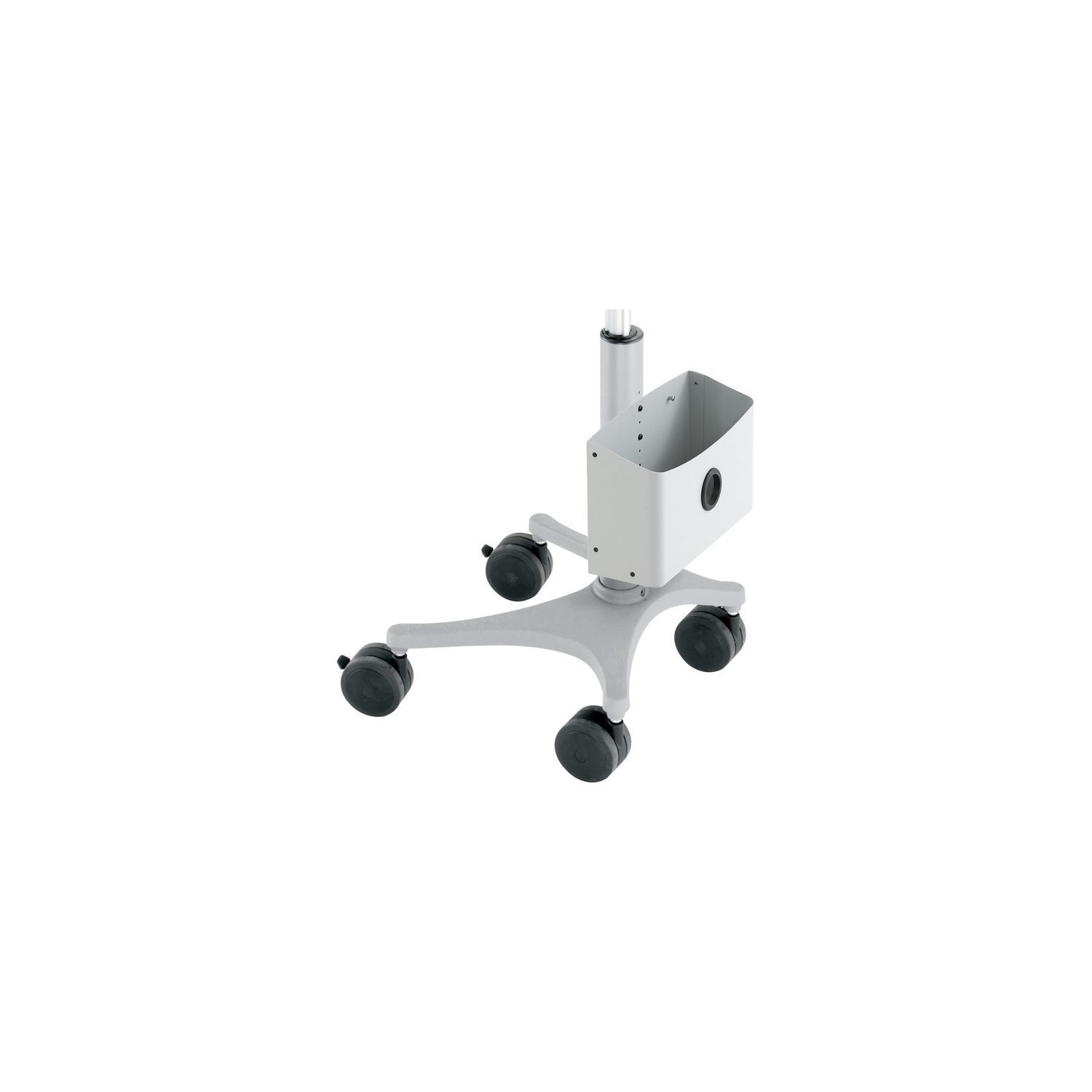 Le câble Zido Bin.Organize d’Ergotron dans ce bac en métal robuste peut contenir plusieurs câbles