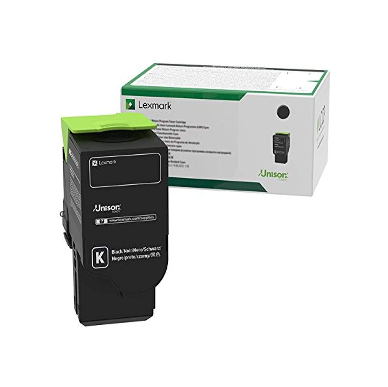 LEXMARK C241XK0 Black Extra High Yield Return Program Cartridge Toner, Grey