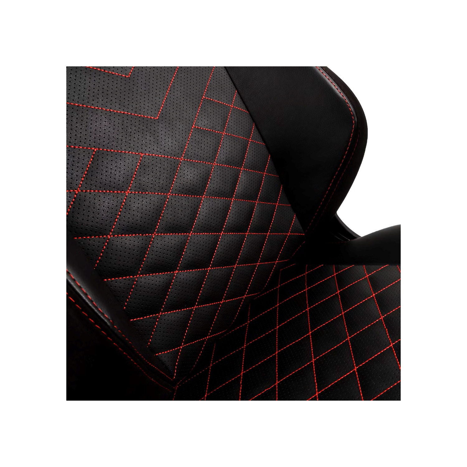 noblechairs HERO Premium Gaming and Office Chair - Superior Ergonomics, PU Leather cover, Supports up to 150 kg, Black/Red