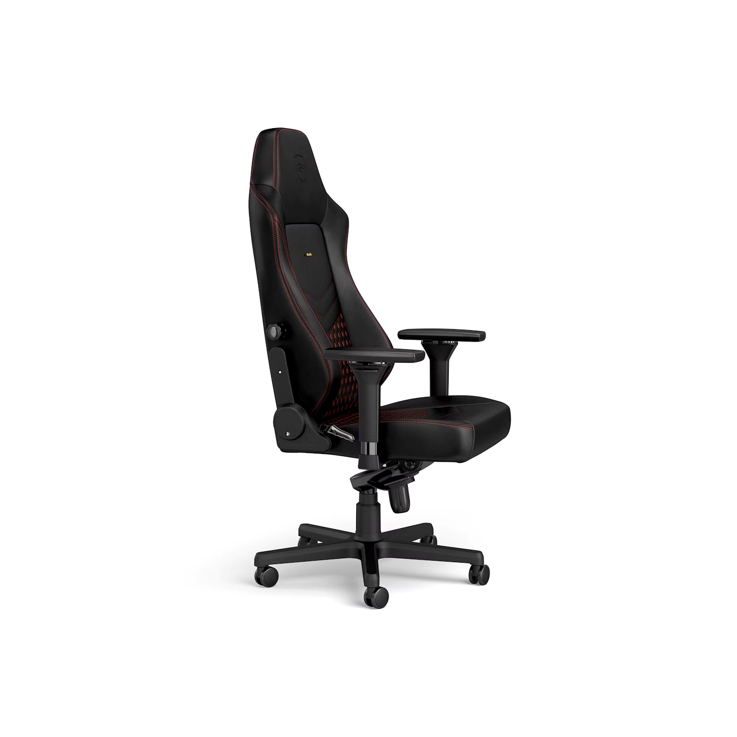noblechairs HERO Premium Gaming and Office Chair - Superior Ergonomics, Genuine Real Leather Upholstery, Supports up to 150 kg, Black/Red