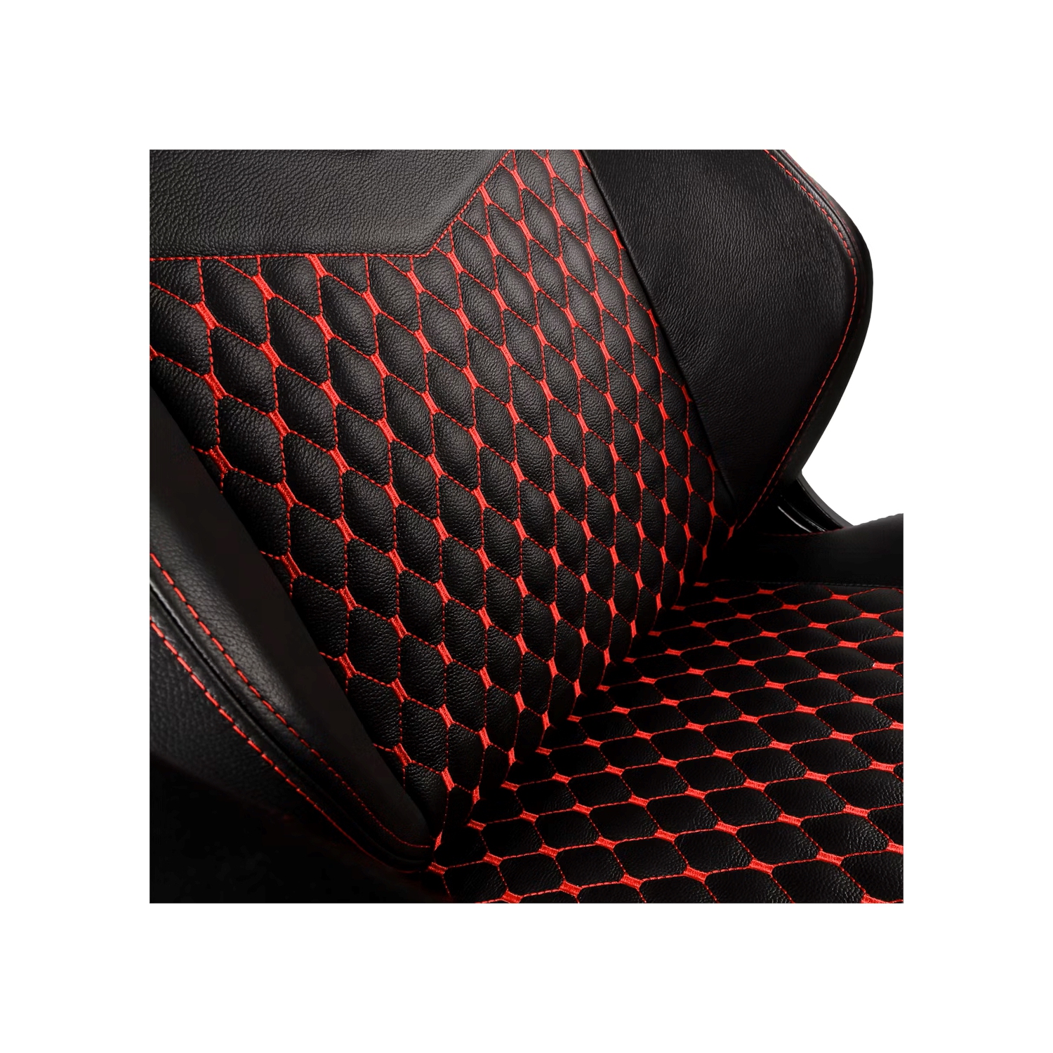 noblechairs HERO Premium Gaming and Office Chair - Superior Ergonomics, Genuine Real Leather Upholstery, Supports up to 150 kg, Black/Red